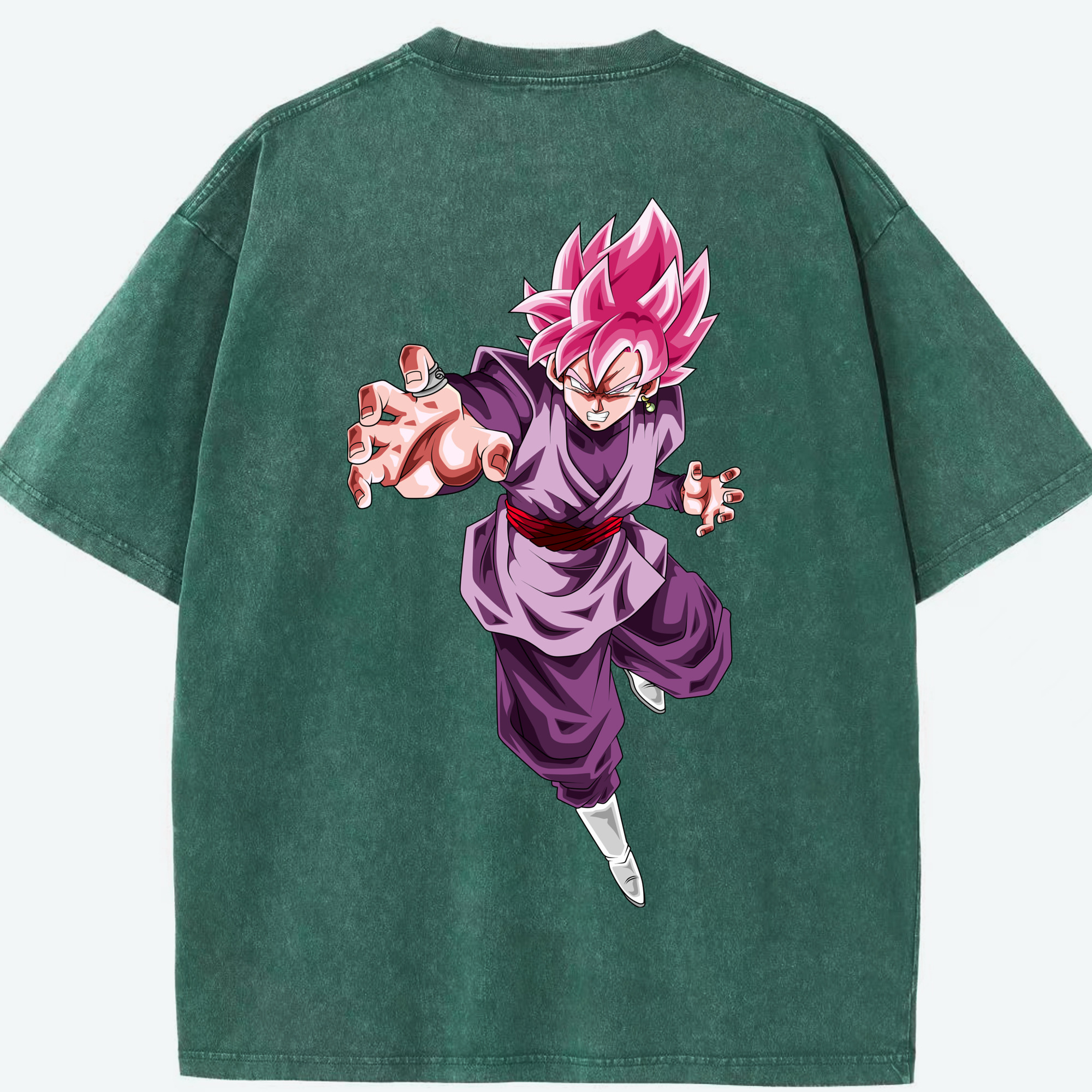 （画像用） ドラゴンボール ベジット DRAGON BALL Vegetto 綿100% ヴィンテージ風 半袖Tシャツ（背面プリント）